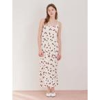 パジャマ ルームウェア チェリー柄カップインキャミワンピース レディース