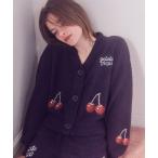 パジャマ ルームウェア 「ONLINE限定カラーあり」ベビモコチェリージャガードカーディガン レディース