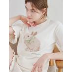ショッピングパジャマ パジャマ ルームウェア エアリーモコラビットジャガードプルオーバー レディース