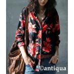 ブラウス シャツ 花柄 レトロ シャツ レディース