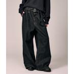 ショッピングジーンズ ジーンズ BELTED WIDE DENIM PANTS / ベルテッドワイドデニムパンツ メンズ レディース