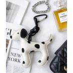 チャーム 「 NOLITA / ノリータ 」カラナビ付 ダルメシアンモチーフ レザーバッグチャーム キーホルダー 犬 キーリング レディース メンズ