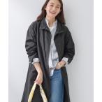 コート アウター 入学式 「撥水／軽量」ミニマル スタンドカラーコート レディース