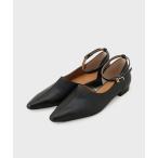 サンダル 「合皮」ポインテッド セパレートストラップサンダル レディース