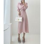 ショッピングシャツワンピース ワンピース プリーツ切り替えシャツワンピース