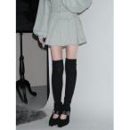 スカート カラーラメスウェットプリーツミニスカート