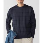 セーター ニット SHIPS:「手洗い可能」アモッサ ブロックリンクス ロングスリーブ メンズ