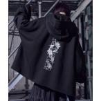 パーカー 狐刺繍ビックジップフーディー メンズ レディース