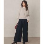 ジーンズ デニム デニムパンツ ラメタックワイドデニム 「低身長・小柄女性」 レディース