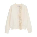 カーディガン 「追加」「l’heritage martinique/レリタージュ マルティニーク」タフタフリルカーディガン レディース