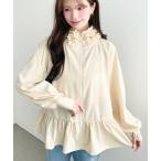 パーカー 水陸両用フリルフードパーカー レディース