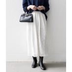 ショッピングフラワー スカート SHIPS any:「手洗い可能」フラワー メッシュ レース タック セミフレア スカート