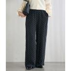 ショッピングドット パンツ IPEKERフィブリルドットプリントパンツ レディース