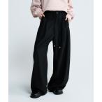 スラックス パンツ 「SET UP対応」ドロストコクーンパンツ/638827 レディース