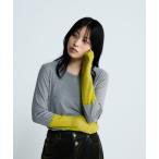 ショッピングtシャツ tシャツ ドッキングテレコLS TEE/650640 レディース