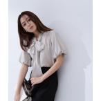 「NATURAL BEAUTY BASIC」 半袖ブラウス SMALL ベージュ レディース