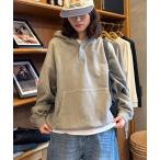 パーカー 「UNISEX」スプレー加工ヘンリースナップフーディー レディース メンズ