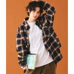 ショッピングネルシャツ 「TOWNCRAFT」 長袖ネルシャツ MEDIUM ネイビー メンズ