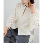 ショッピング2way トレーナー スウェット ジップオープン2WAYスウェットプルオーバー レディース