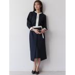 「TONAL」 スカート 38 ネイビー レデ�