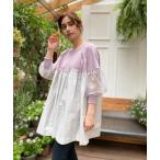 「AVIE」 長袖チュニック 38 ラベンダー レディース