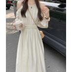 「Aelina」 長袖ワンピース F ベ