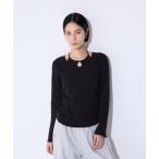 「JEANASIS」 半袖カットソー FREE ブラック レディース