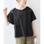 「SHIPS any」 半袖カットソー ONE SIZE ブラック レディース