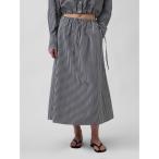 スカート ポプリン イージーウエストマキシスカート