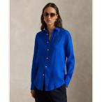 ショッピングリネン ブラウス シャツ クラシック フィット リネン シャツ レディース