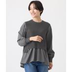 ショッピングサンヨー ニット セーター 「ウォッシャブル」シャツコンビニットプルオーバー レディース