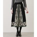 ショッピングプリント スカート パネルプリントニットスカート