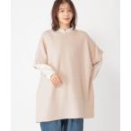 チュニック 7ゲージハーフスリーブチュニックプルオーバー