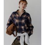 ブラウス シャツ 「あたたかみのある起毛感」ブラッシュドチェックシャツ レディース