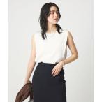 tシャツ サテン ドッキング ラウンドヘム タンクトップ カットソー レディース