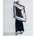 スカーフ バンダナ チェーン シルクスカーフ レディース