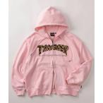  Parker [70][THRASHER/ Thrasher ] ассортимент выше like вышивка двойной Zip Zip Parker / обратная сторона шерсть / короткий есть мужской женский 