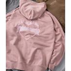 パーカー 「70」「THRASHER/スラッシャー」ピグメント加工 ダメージデニムロゴ  裏毛 ジップパーカー/ハートデザイン/ダブルジップ/ショート