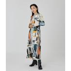 「UNITED TOKYO」 長袖ワンピース FREE オレンジ レディース