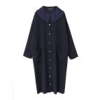 ショッピング古着 「mizuiroind」 長袖ワンピース FREE ネイビー レディース