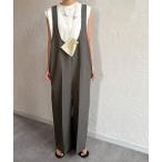 「JUNOAH」 オーバーオール MEDIUM チャコール レディース