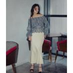 スカート バイアスサテンナロースカート