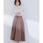 スカート ナローリボンフレアスカート