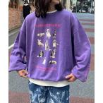 ショッピングプリント トレーナー スウェット 「SOUNDS GOOOOD」DOGプリント刺繍ヴィンテージスウェット レディース メンズ