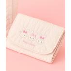 母子手帳ケース 「メゾピアノママ」ウサギアップリケ母子手帳マルチケース