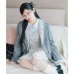 ジャケット テーラードジャケット レース衿ゆるたぽテーラードジャケット レディース