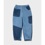 ショッピングポケット ジーンズ デニム デニムパンツ mililopiulu/ミリロピュール　リビルドパッチポケット デニムパンツ レディース