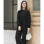 ショッピングオールインワン パンツ Vネックタックオールインワン レディース