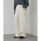 ショッピングドゥ スラックス パンツ 「後ろウエストゴム」ダブルクロスカーブパンツ レディース