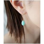 [Meach.] серьги ( обе уголок для ) FREE aqua женский 